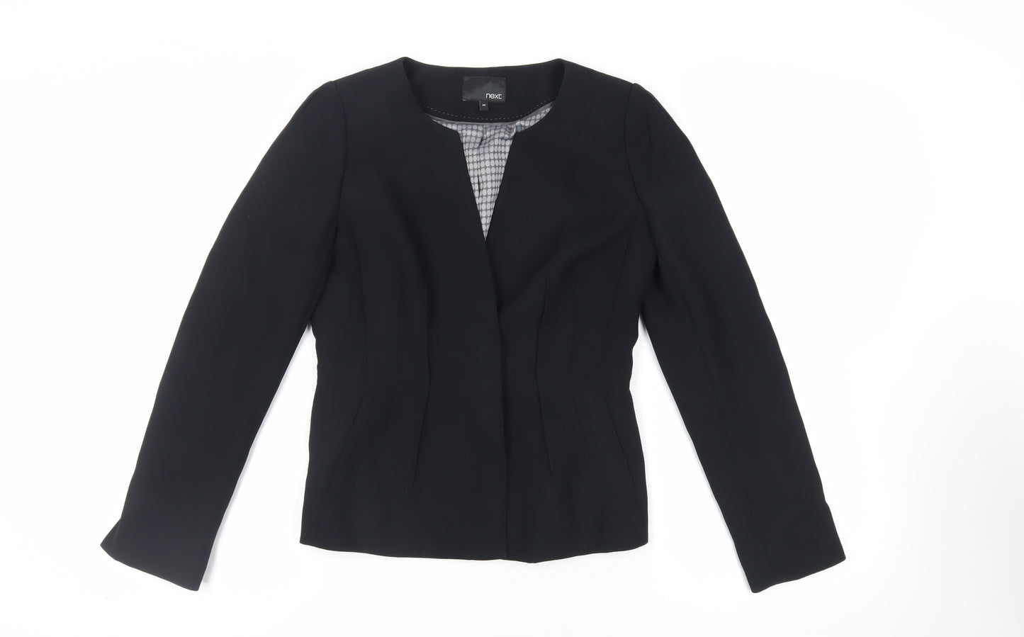 NEXT Womens Black Jacket Blazer Size 8 Button