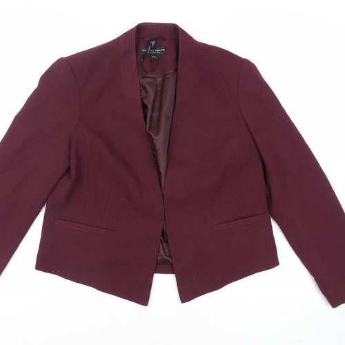 Dorothy Perkins Womens Purple Jacket Blazer Size 14 Hook & Eye