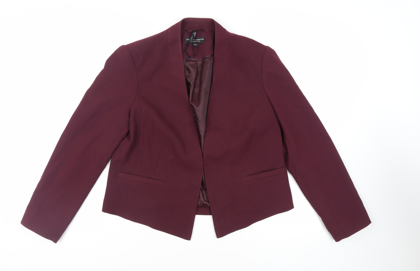 Dorothy Perkins Womens Purple Jacket Blazer Size 14 Hook & Eye