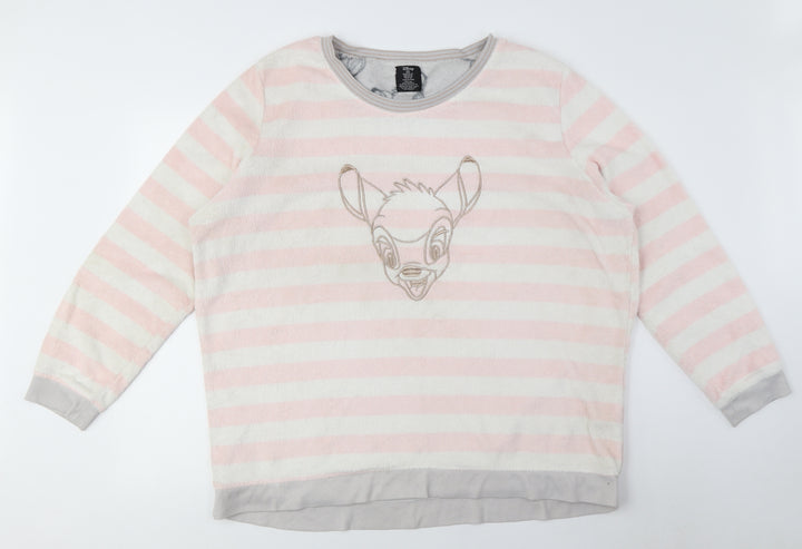 Disney Women's Pink Bambi Pyjama Top - Size M