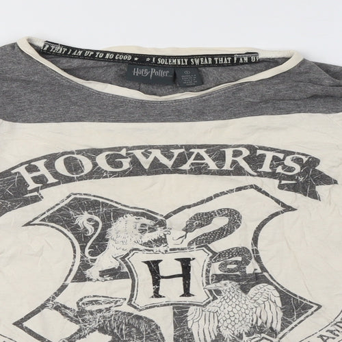 Harry Potter Unisex Hogwarts T-Shirt Grey L