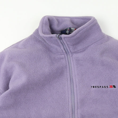 Trespass Unisex Purple Full Zip Sweatshirt L