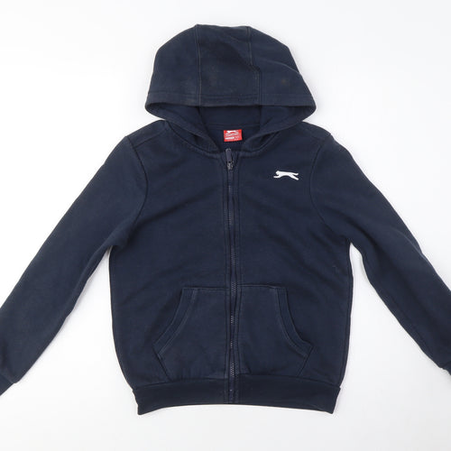 Slazenger Boys Blue Full Zip Hoodie, Size M, Casual Wear
