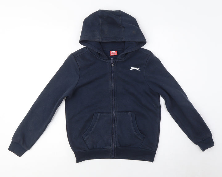 Slazenger Boys Blue Full Zip Hoodie, Size M, Casual Wear