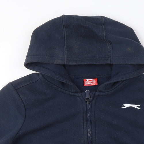 Slazenger Boys Blue Full Zip Hoodie, Size M, Casual Wear