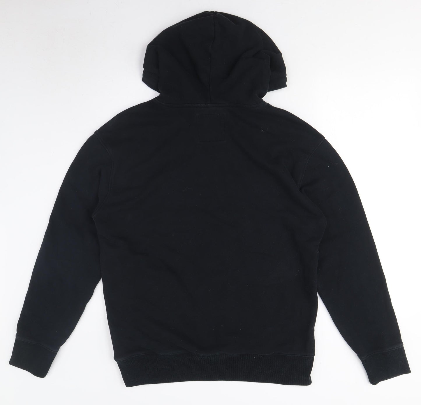 Hollister Men’s Black Hoodie Pullover Logo Size L