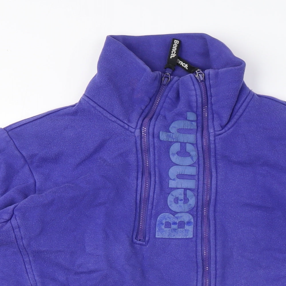 Bench Women's Purple Full Zip Fleece Hoodie M