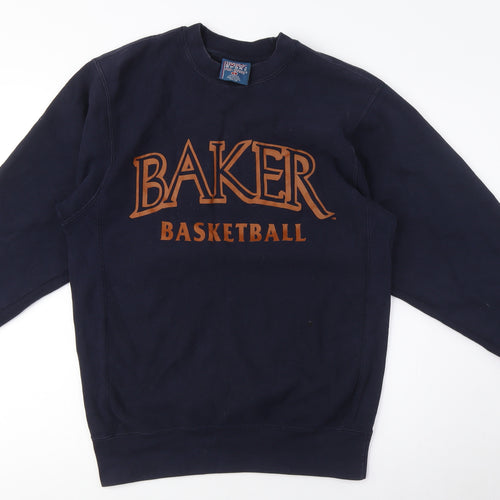 MV Sport Unisex Blue Basketball Pullover Sweatshirt L