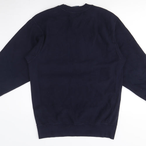 MV Sport Unisex Blue Basketball Pullover Sweatshirt L