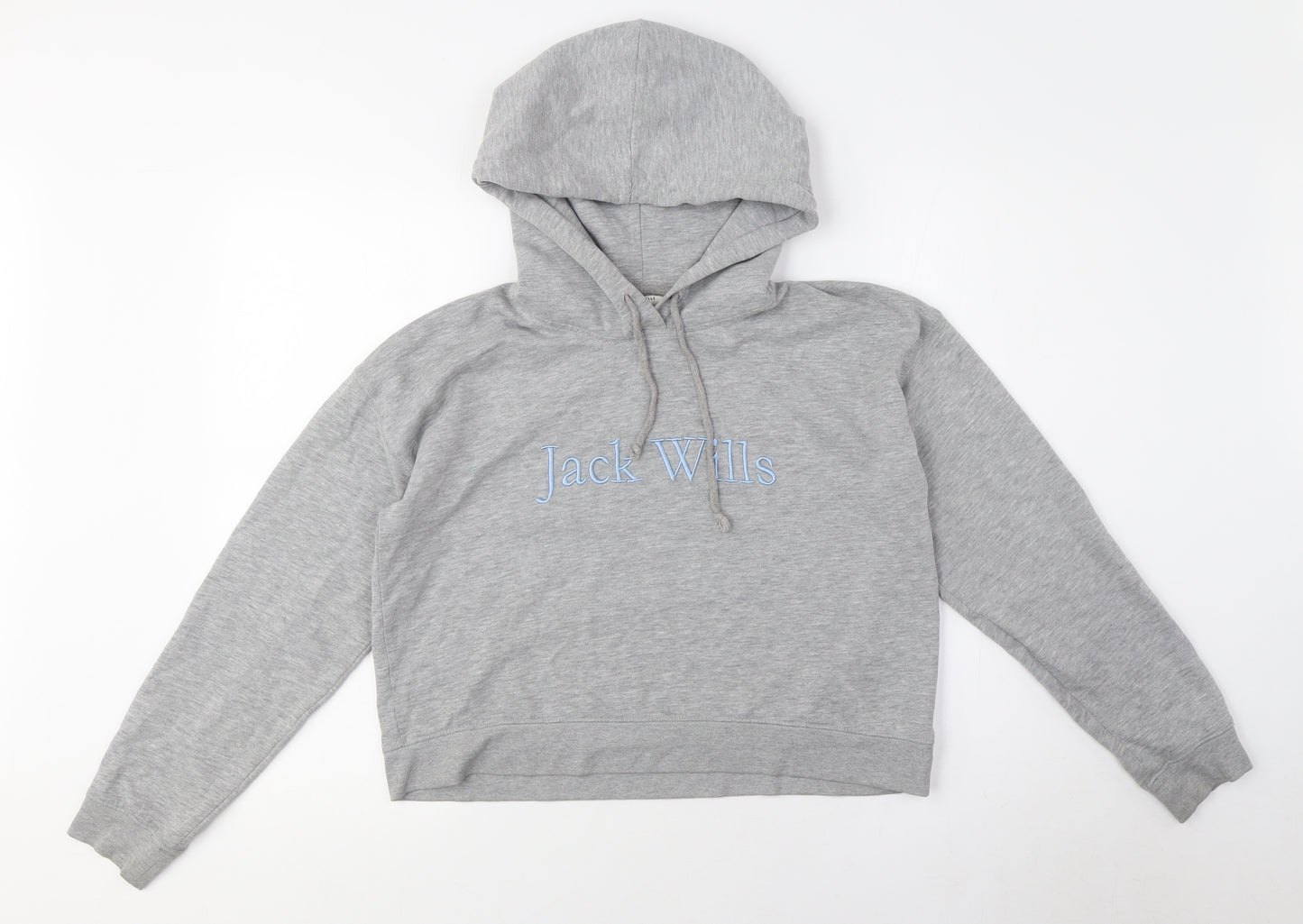 Jack Wills Women's Grey Pullover Hoodie Size M