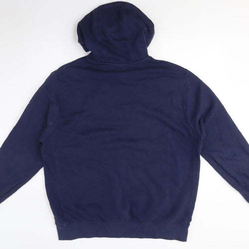 Nike Men's Blue Pullover Hoodie L Hooded Fleece