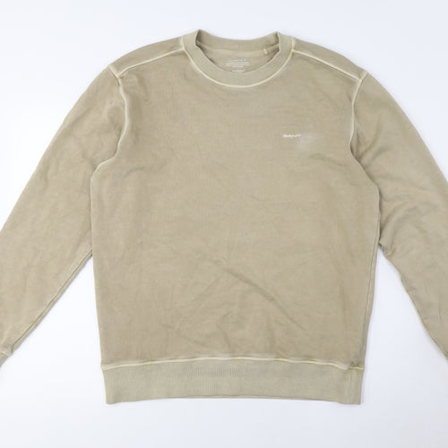 Gant Beige Sweatshirt - Men's M, Classic Crew Neck