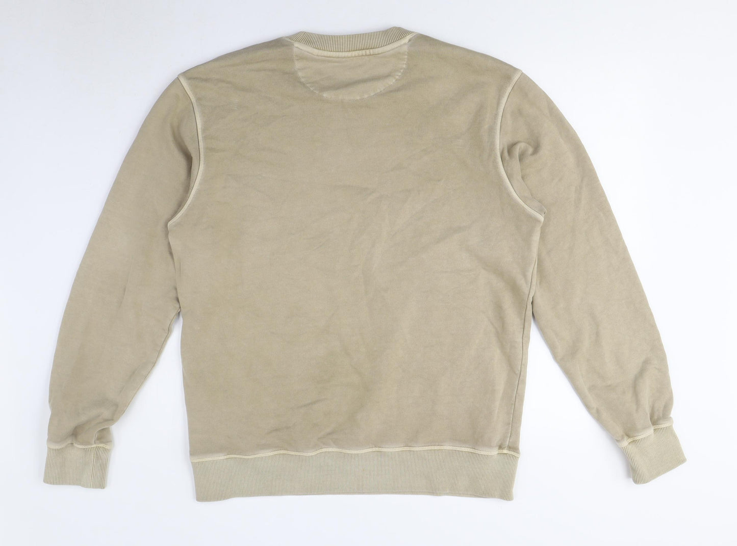 Gant Beige Sweatshirt - Men's M, Classic Crew Neck