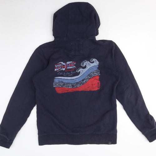 FatFace Unisex Blue Full Zip Hoodie L