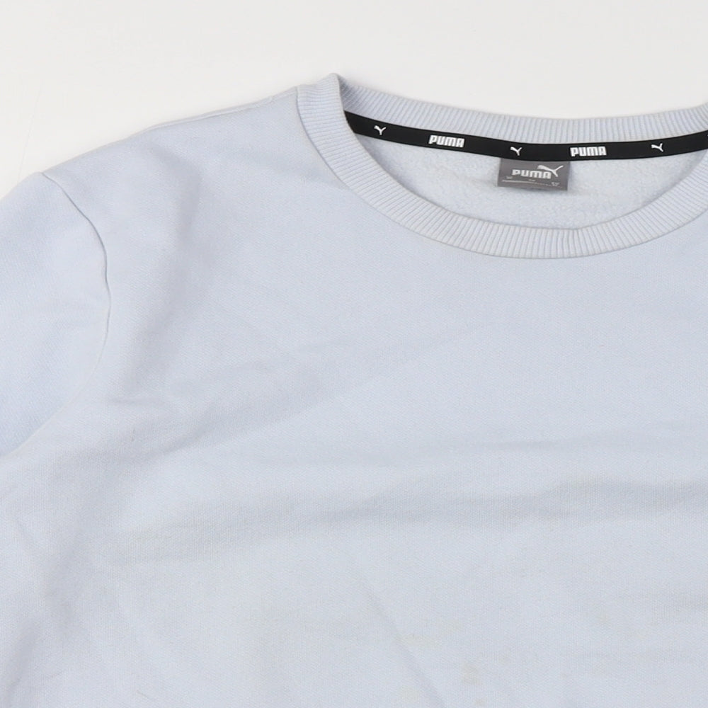 Puma Unisex Blue Pullover Sweatshirt M