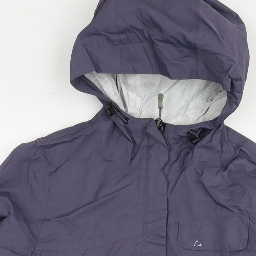 Paradox Womens Blue Rain Coat Jacket Size S Zip