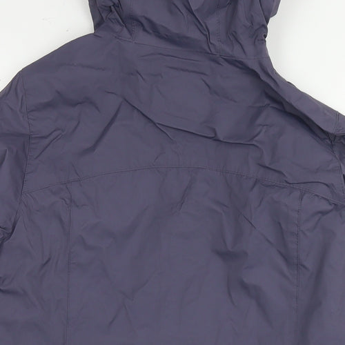 Paradox Womens Blue Rain Coat Jacket Size S Zip