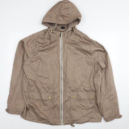 Cotton Traders Mens Brown Jacket Size XL Zip