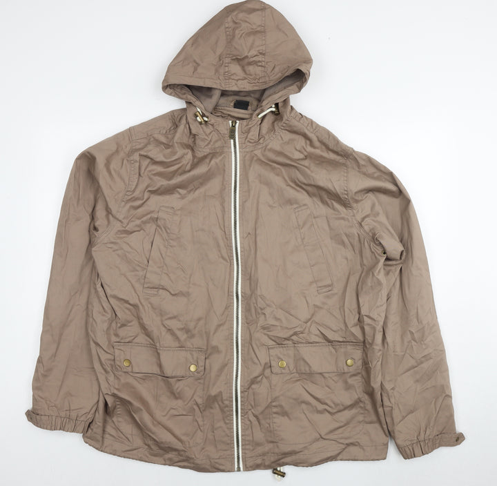 Cotton Traders Mens Brown Jacket Size XL Zip