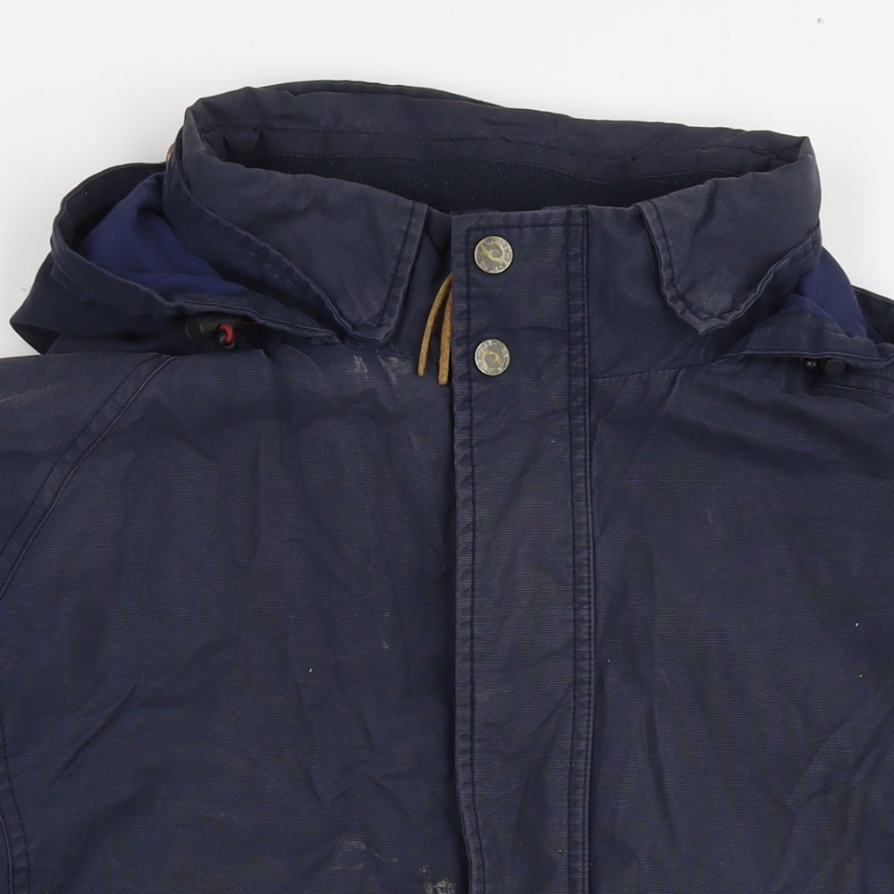 Fat Face Mens Blue Parka Jacket Size XL Zip