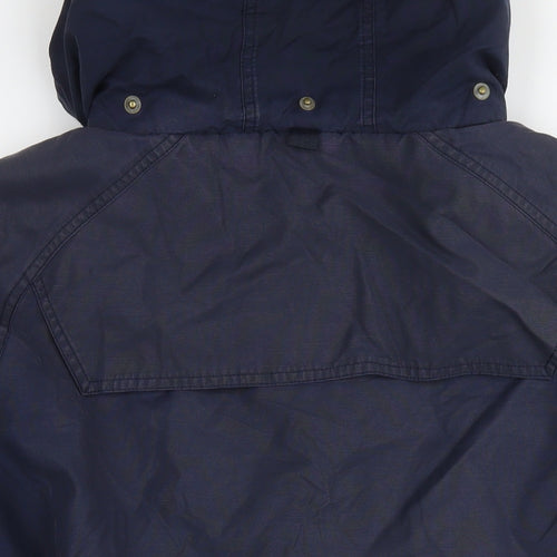 Fat Face Mens Blue Parka Jacket Size XL Zip