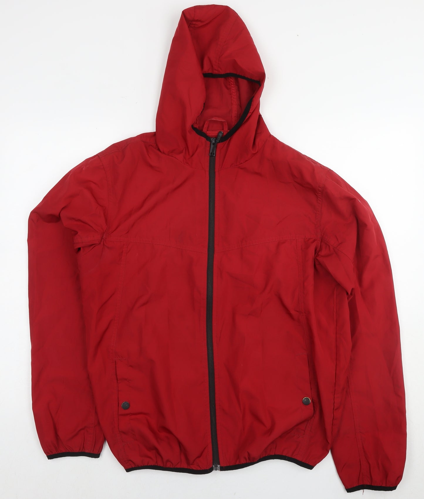 Brave Soul Mens Red Jacket Size L Zip