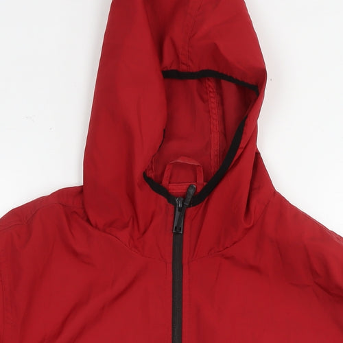 Brave Soul Mens Red Jacket Size L Zip