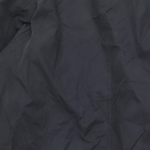 Rainman London Mens Black Pea Coat Coat Size XL Button