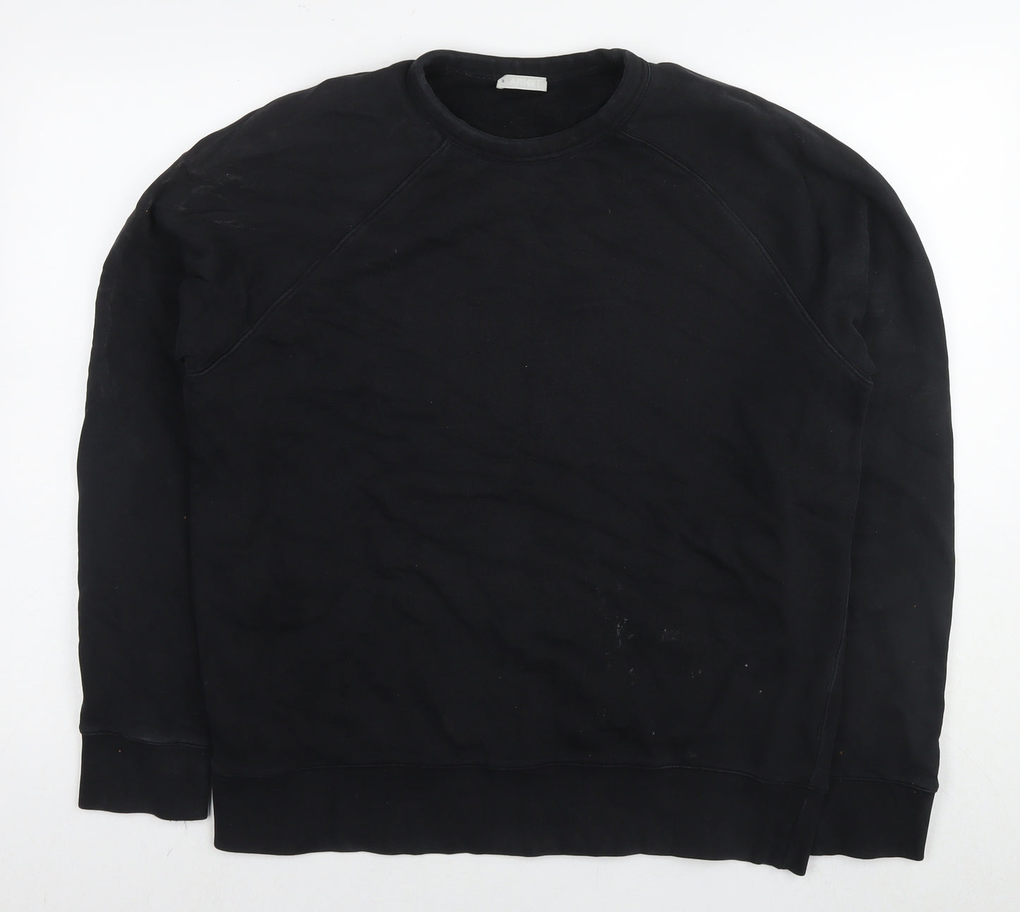 Arket Mens Black Cotton Pullover Sweatshirt Size M
