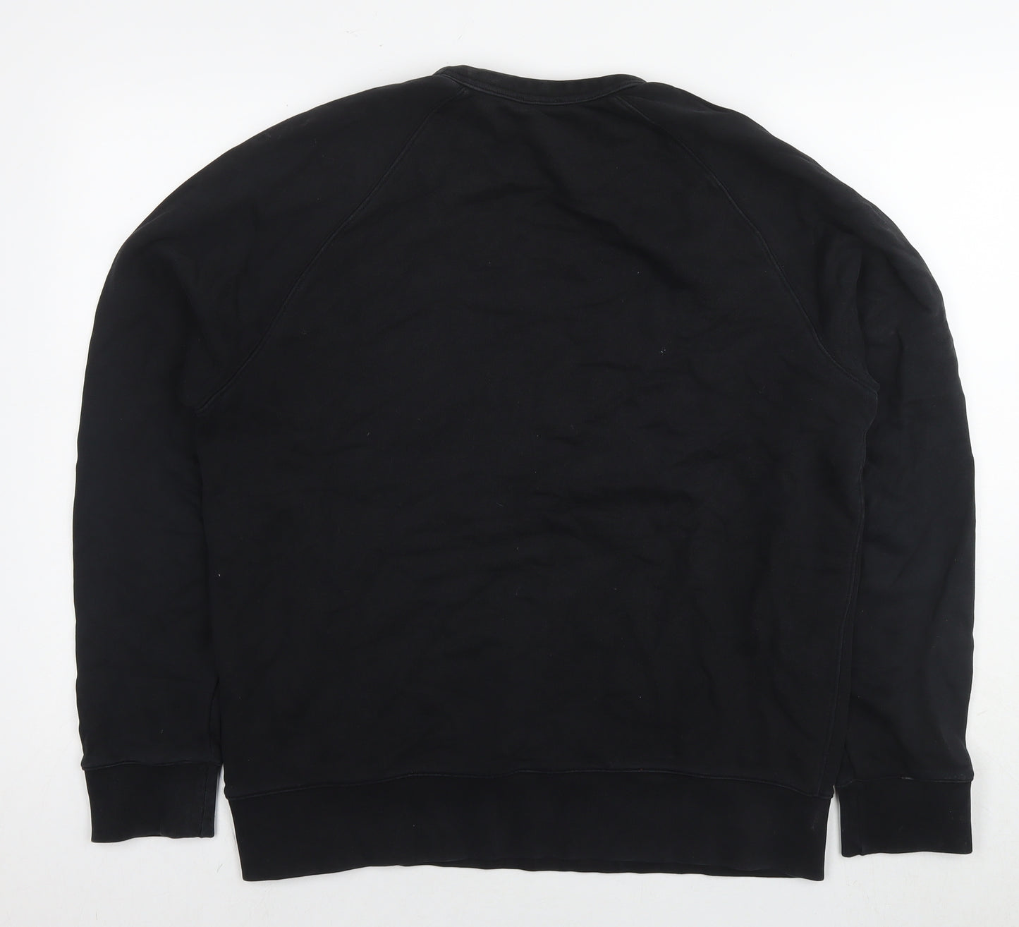 Arket Mens Black Cotton Pullover Sweatshirt Size M