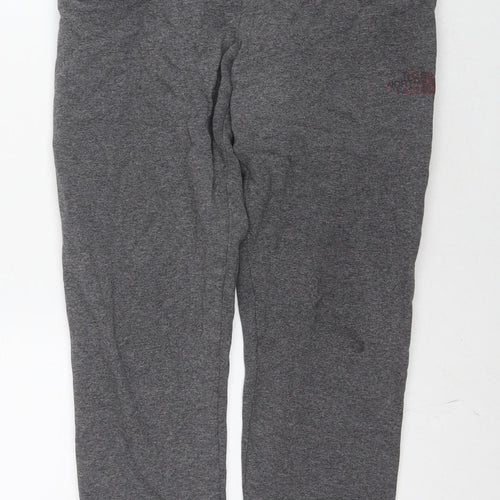 The North Face Boys Grey Cotton Jogger Trousers Size XL L27 in Regular Drawstring