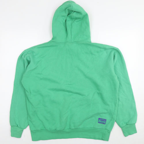 Lonsdale Mens Green Cotton Pullover Hoodie Size L