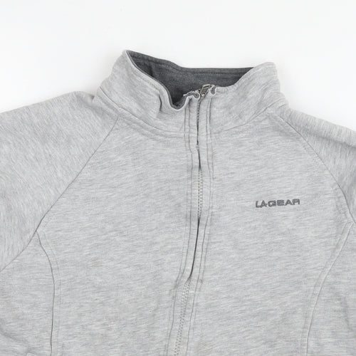 LA Gear Womens Grey Polyester Full Zip Sweatshirt Size 14 Pullover