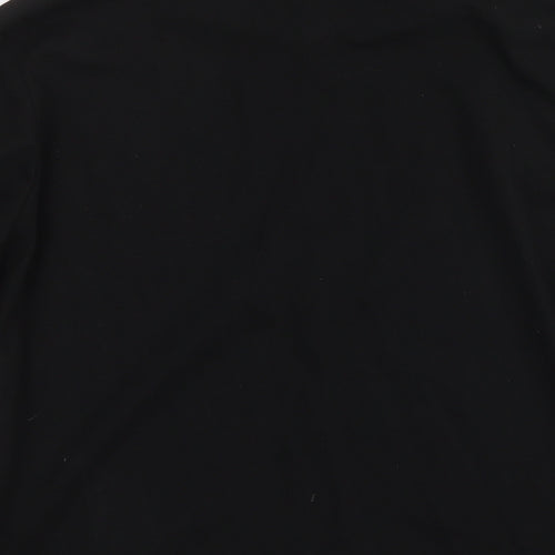 Boohoo Mens Black Cotton Full Zip Sweatshirt Size M