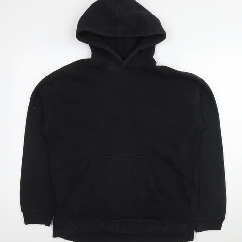 Zara Womens Black Polyester Pullover Hoodie Size XS Pullover