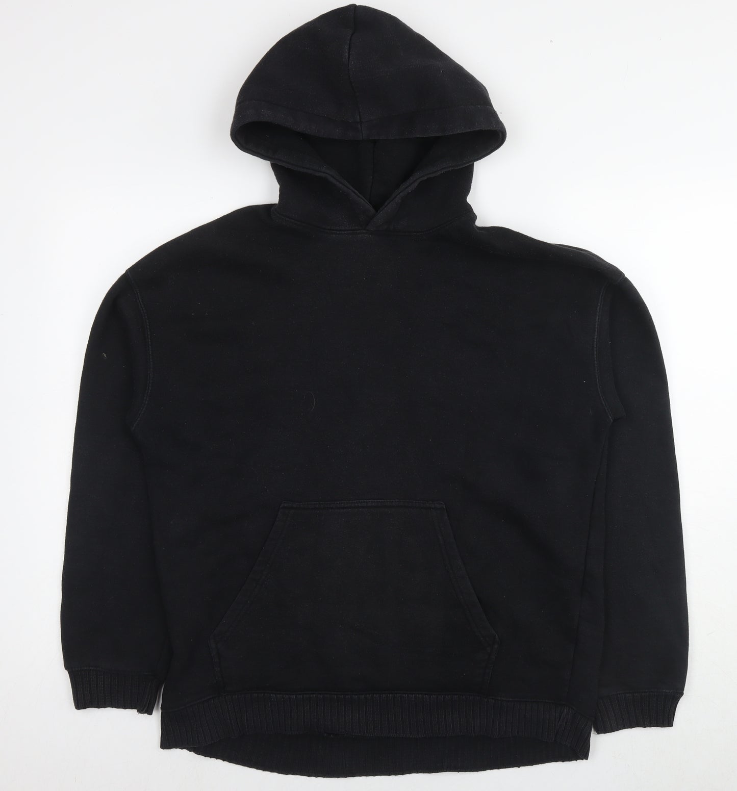 Zara Womens Black Polyester Pullover Hoodie Size XS Pullover
