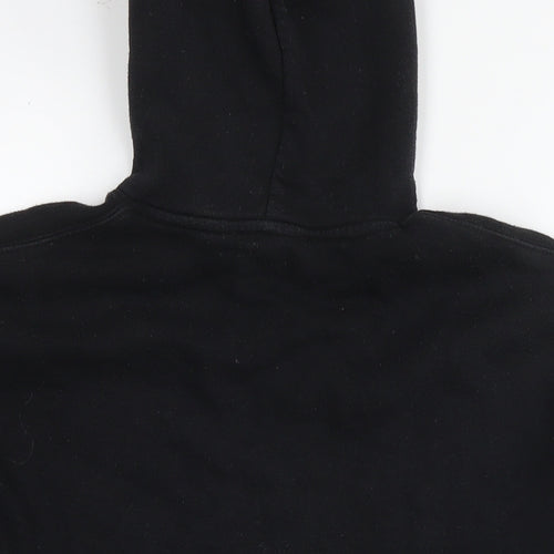Zara Womens Black Polyester Pullover Hoodie Size XS Pullover