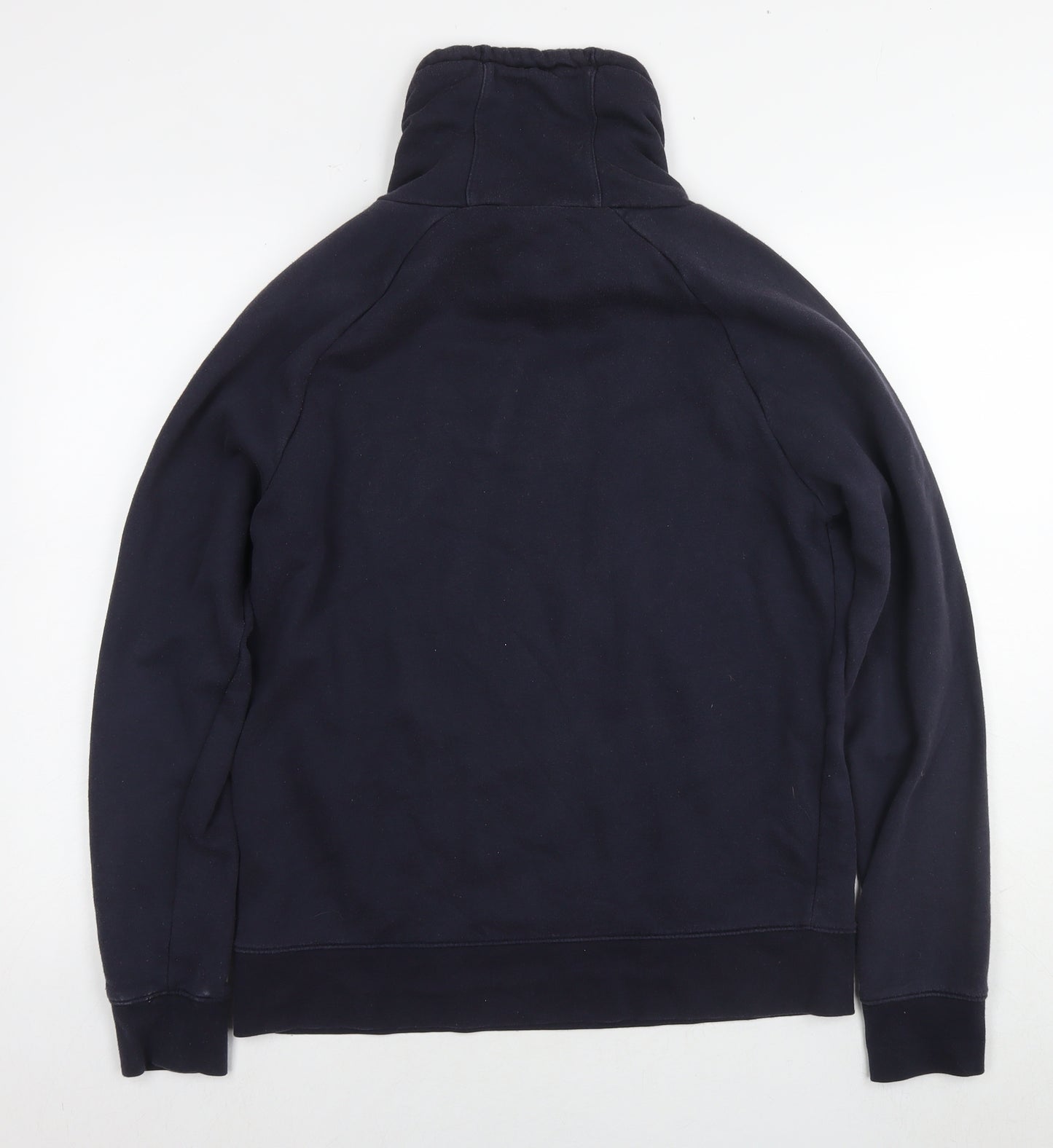 H&M Mens Blue Cotton Pullover Hoodie Size L - Explore Discover