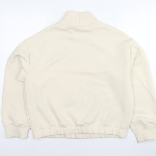 Marks and Spencer Womens Beige Cotton Pullover Sweatshirt Size M Pullover