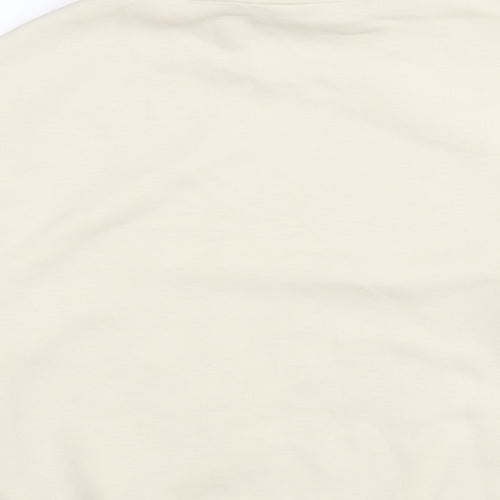 Marks and Spencer Womens Beige Cotton Pullover Sweatshirt Size M Pullover