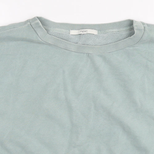 NEXT Womens Blue Cotton Pullover Sweatshirt Size M Pullover