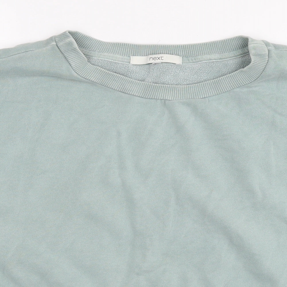 NEXT Womens Blue Cotton Pullover Sweatshirt Size M Pullover
