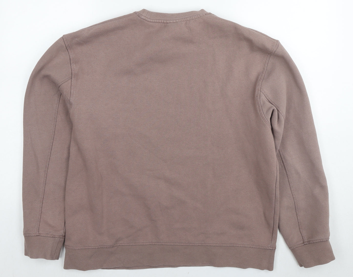 Topshop Womens Brown Cotton Pullover Sweatshirt Size M Pullover