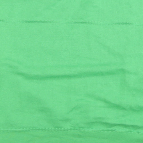 Zara Womens Green Cotton Pullover Sweatshirt Size S Pullover