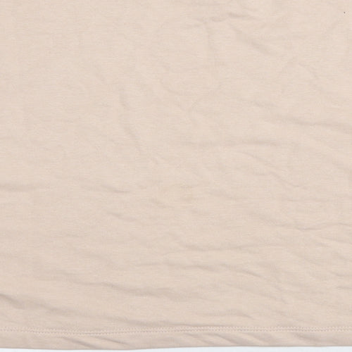 Pull&Bear Womens Beige Cotton Pullover Sweatshirt Size XL Pullover