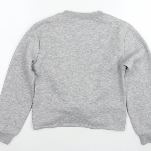 River Island Womens Grey Cotton Pullover Sweatshirt Size S Pullover