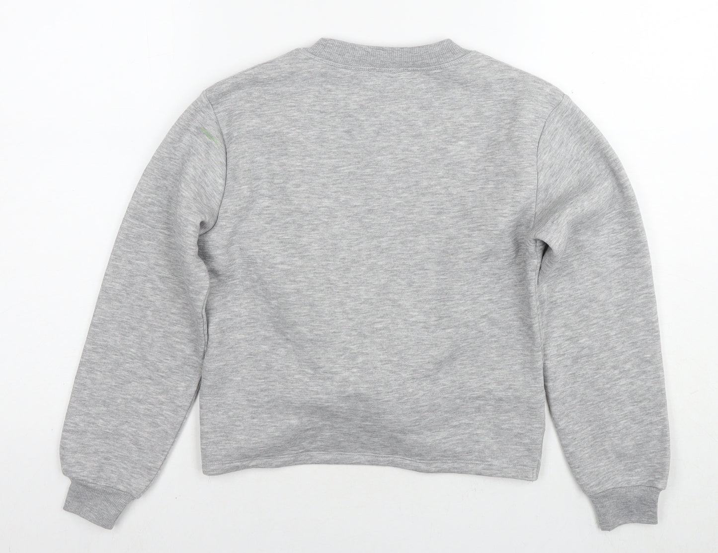 River Island Womens Grey Cotton Pullover Sweatshirt Size S Pullover