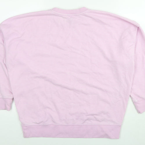 New Look Womens Pink Polyester Pullover Sweatshirt Size S Pullover