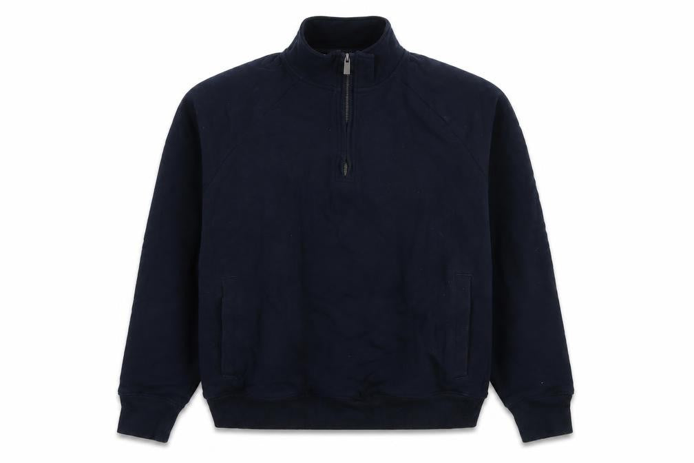 Front view of Marks & Spencer women’s black cotton pullover sweatshirt, size M, pullover