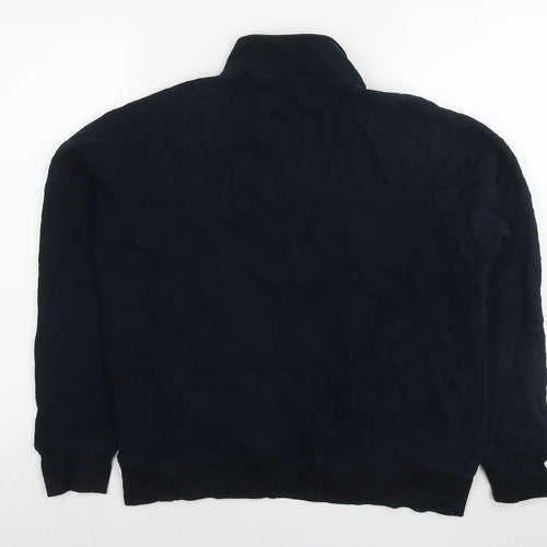 Marks and Spencer Womens Black Cotton Pullover Sweatshirt Size M Pullover